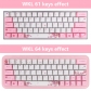 Sakura Japanese / Korean / Russian 60% PBT Keycaps Set Dye-subbed OEM Profile for MX Mechanical Keyboard